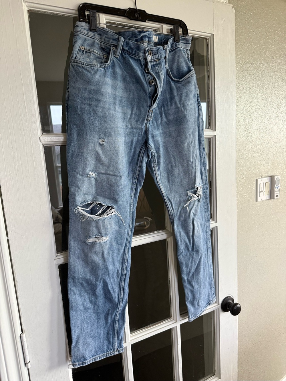 AllSaints Light Blue Jack Damaged Men’s Jeans sz 32